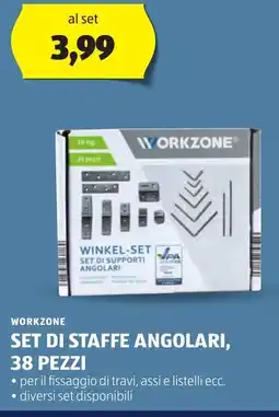 ALDI Workzone set di staffe angolari, 38 pezzi offerta