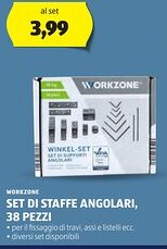 ALDI Workzone set di staffe angolari, 38 pezzi offerta