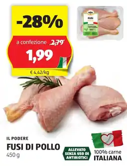 ALDI Il podere fusi di pollo offerta