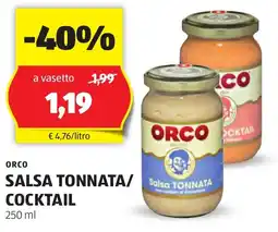 ALDI Orco salsa tonnata/ cocktail offerta
