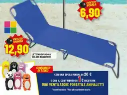 Risparmio Casa Lettino spiaggia colori assortiti offerta