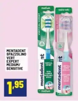 Risparmio Casa Mentadent spazzolino vert expert medium/ sensitive offerta