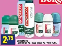 Risparmio Casa Borotalco-spray-roll-on-vapo offerta