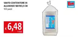 Galassia Vanto contenitore in alluminio 16x11x3,5 cm offerta
