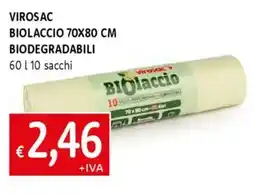 Galassia Virosac biolaccio 70x80 cm biodegradabili offerta