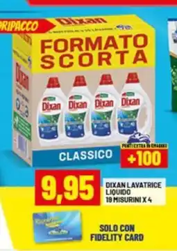 Risparmio Casa Dixan lavatrice liquido 19 misurini x4 offerta