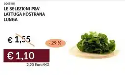 Prezzemolo e Vitale Le selezioni p&v lattuga nostrana lunga offerta