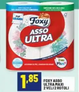 Risparmio Casa Foxy asso ultra maxi 2 veli 2 rotoli offerta