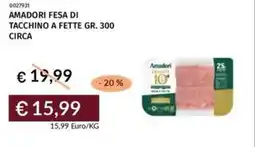 Prezzemolo e Vitale Amadori fesa di tacchino a fette offerta