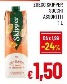 A&O Zuegg skipper succhi assortiti offerta