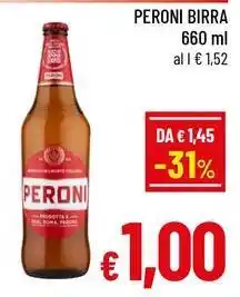 A&O Peroni birra offerta