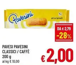 A&O Pavesi pavesini classici / caffè offerta