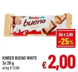 A&O Kinder bueno white offerta