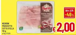 A&O Negroni prosciutto cotto stella offerta