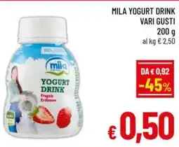 A&O Mila yogurt drink vari gusti offerta