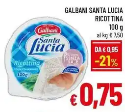 A&O Galbani santa lucia ricottina offerta