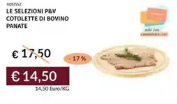 Prezzemolo e Vitale Le selezioni p&v cotolette di bovino panate offerta