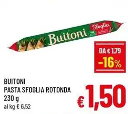 A&O Buitoni pasta sfoglia rotonda offerta