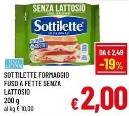 A&O Sottilette formaggio fuso a fette senza lattosio offerta