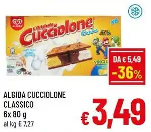 A&O Algida cucciolone classico offerta