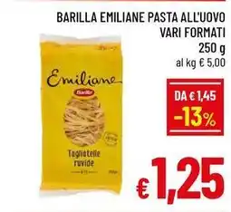 A&O Barilla emiliane pasta all'uovo offerta