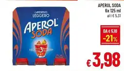 A&O Aperol soda offerta