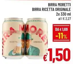A&O Birra ri birra moretti birra ricetta originale offerta