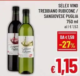 A&O Selex vino trebbiano rubicone / sangiovese puglia offerta