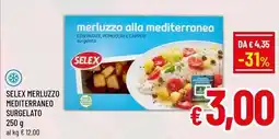 A&O Selex merluzzo mediterraneo surgelato offerta