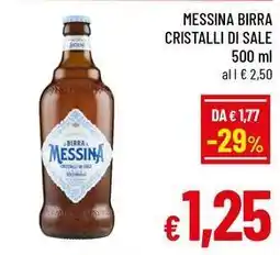 A&O Messina birra cristalli di sale offerta