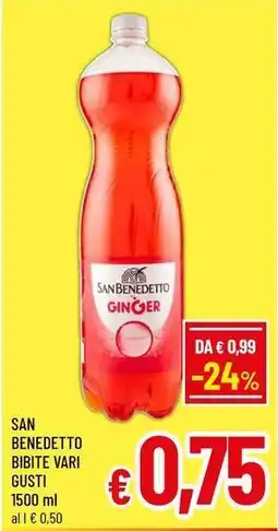 A&O San benedetto bibite vari gusti offerta