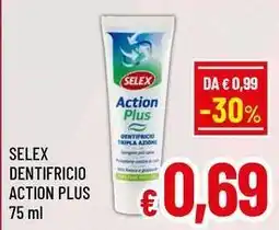 A&O Selex dentifricio action plus offerta