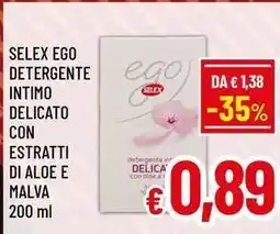A&O Selex ego detergente intimo delicato con estratti di aloe e malva offerta