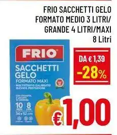 A&O Frio sacchetti gelo formato medio 3 litri/ grande 4 litri/maxi offerta