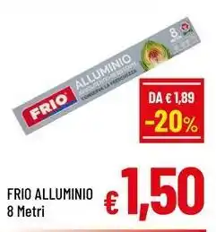 A&O Frio alluminio 8 metri offerta