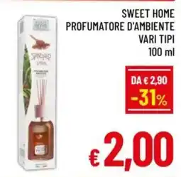 A&O Sweet home profumatore d'ambiente vari tipi offerta
