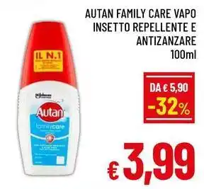 A&O Autan family care vapo insetto repellente e antizanzare offerta