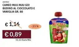 Prezzemolo e Vitale Cameo muu muu go! budino al cioccolato e vaniglia offerta