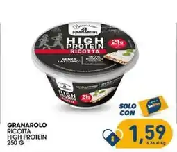 SeBón Supermercati Granarolo ricotta high protein offerta