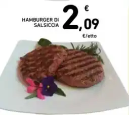 Spazio Conad Hamburger di salsiccia offerta