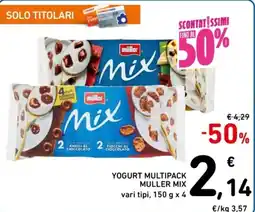Spazio Conad Yogurt multipack muller mix offerta