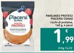 Spazio Conad Pancakes proteici PIACERSI CONAD offerta