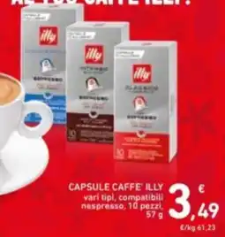 Spazio Conad Capsule caffe' illy vari tipi offerta