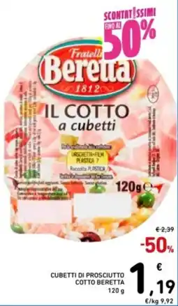Spazio Conad Cubetti di prosciutto cotto BERETTA offerta