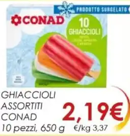 Spazio Conad Ghiaccioli assortiti CONAD offerta