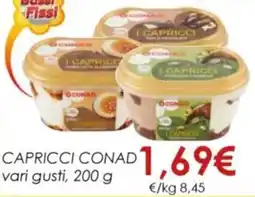 Spazio Conad Capricci CONAD vari gusti offerta