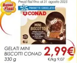 Spazio Conad Gelati mini biscotti CONAD offerta