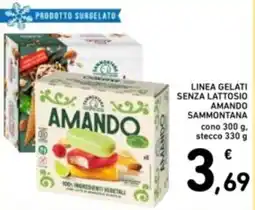 Spazio Conad Linea gelati senza lattosio amando SAMMONTANA offerta