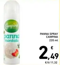 Spazio Conad Panna spray CAMPINA offerta