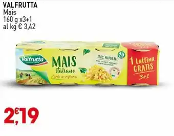 Valfrutta Mais 160g x3+1